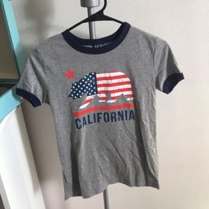 american flag, california t-shirt